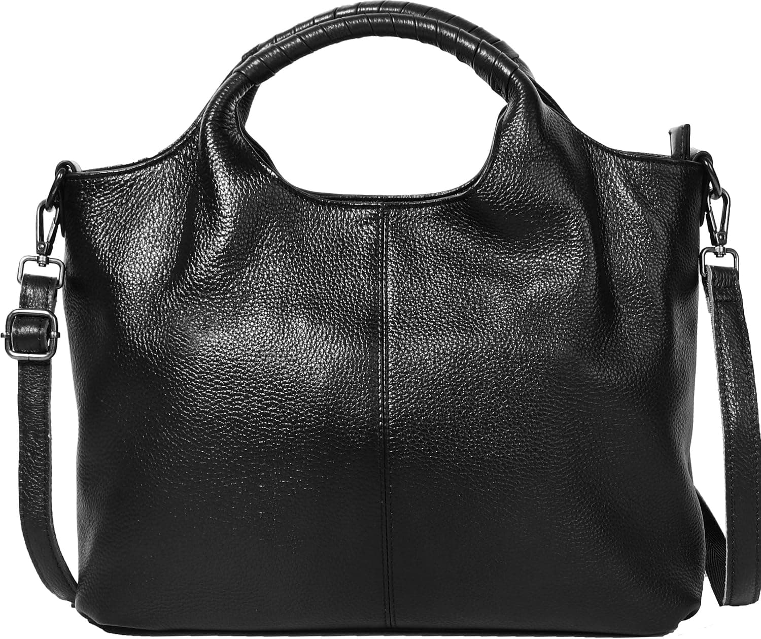Queenoris Soft Leather Purses and Handbags for Women, Medium Shoulder Bags Organizer Top Handle Satchel