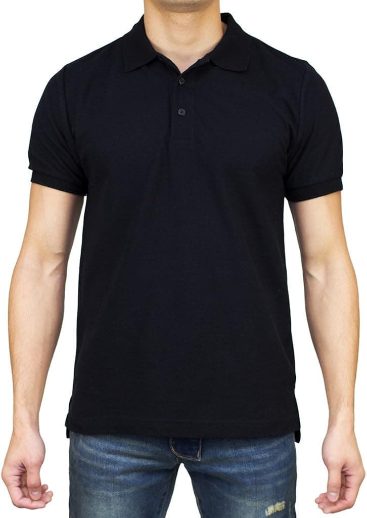 Access Men's Short Sleeve Classic Uniform Pique Polo Shirt
