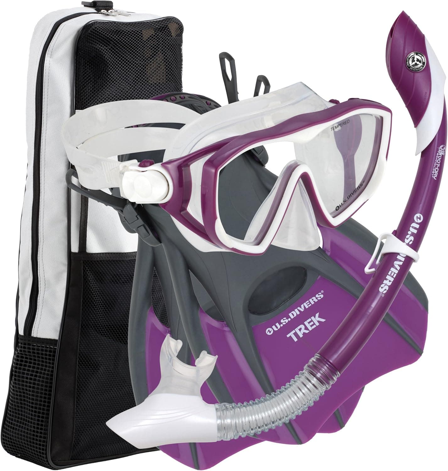 U.S.Divers Diva 1 Lx / Island Dry Lx/ Trek / Travel Bag Grape Small
