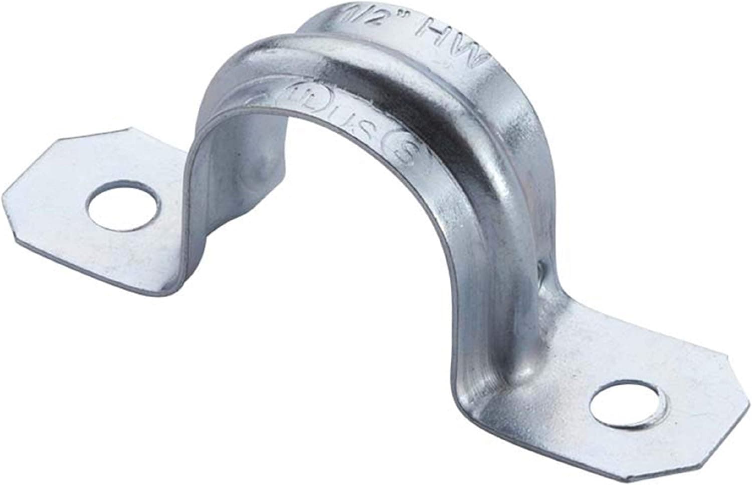 Halex, 3/4 in. Electrical Metallic Tube (EMT) 2-Hole Straps , 96162, 4 per pack,Silver