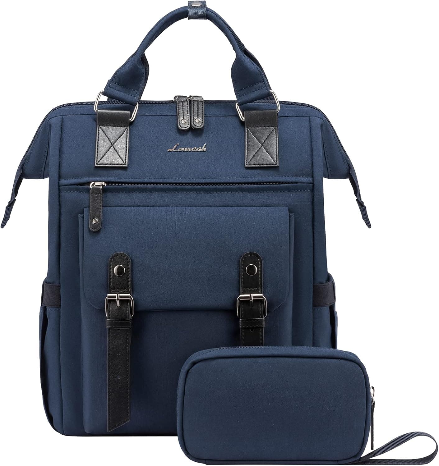 LOVEVOOK Laptop Backpack for Women Work Travel Backpack College Backpack Purse Business Commuter Computer Bag Teacher Doctor Nurse Bags, 15.6 Inch, Blue-black