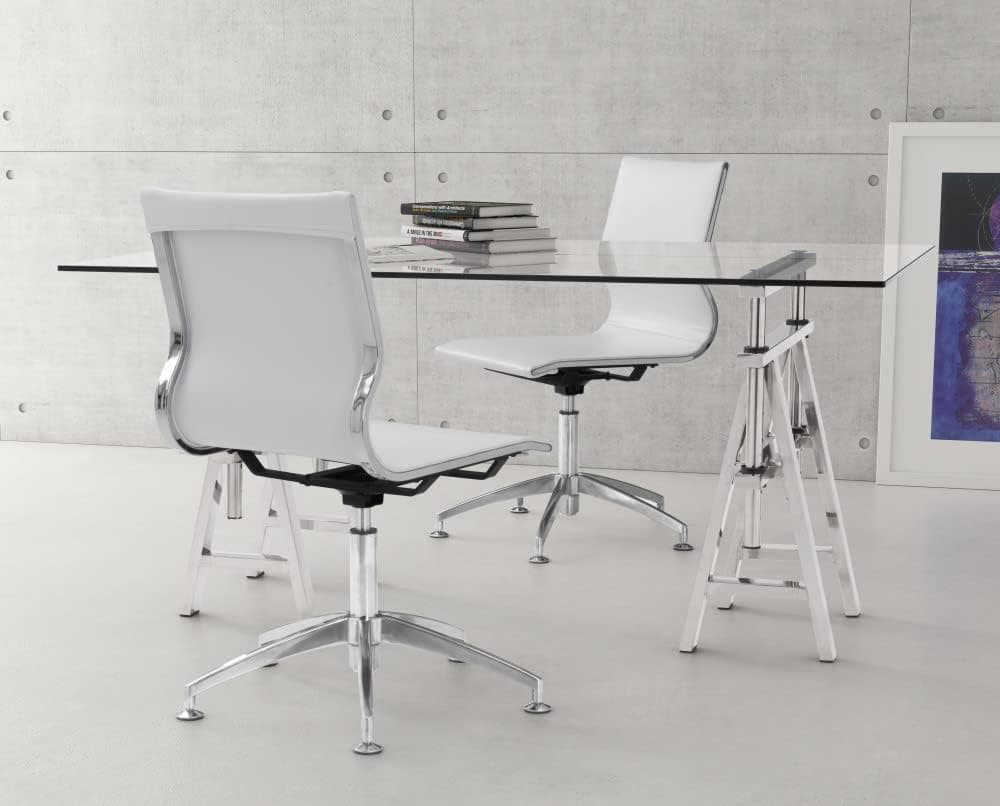 Zuo Glider Conference Chair, White