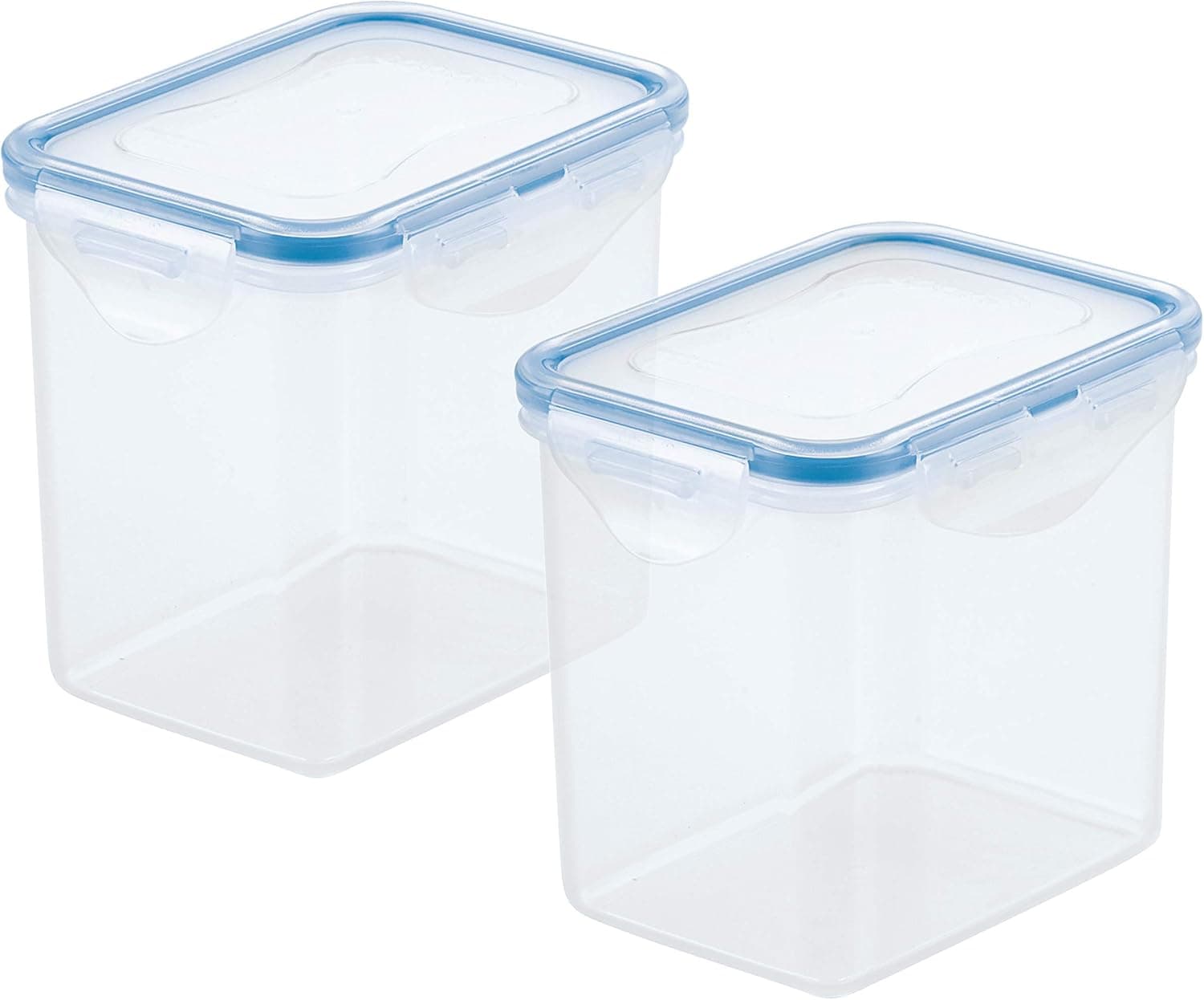 LocknLock Easy Essentials Pantry Rectangle Tall Food Storage Container 28.74-oz / 3.59-cup, 2 Piece - Clear