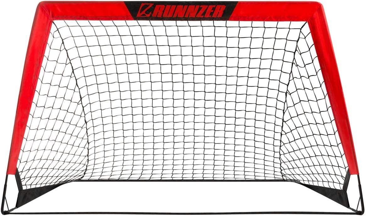 L RUNNZER Portable Soccer Goal, Soccer Nets for Backyard Training Goals for Soccer Practice with Carrying Case
