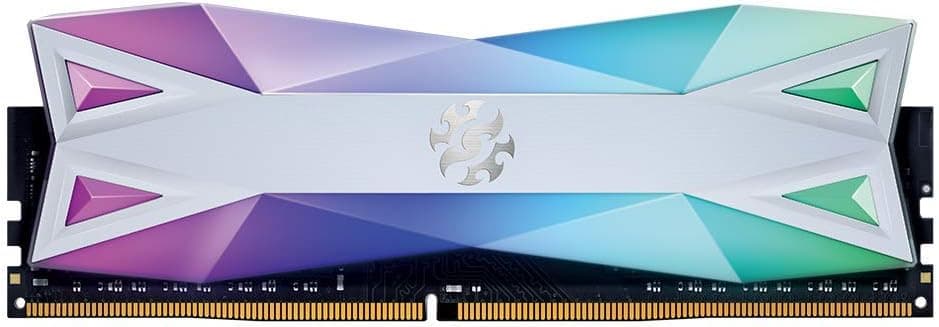 XPG DDR4 D60G RGB 16GB (2x8GB) 3600MHz PC4-28800 U-DIMM CL18-20-20 Desktop Memory White (AX4U360038G18A-DW60)