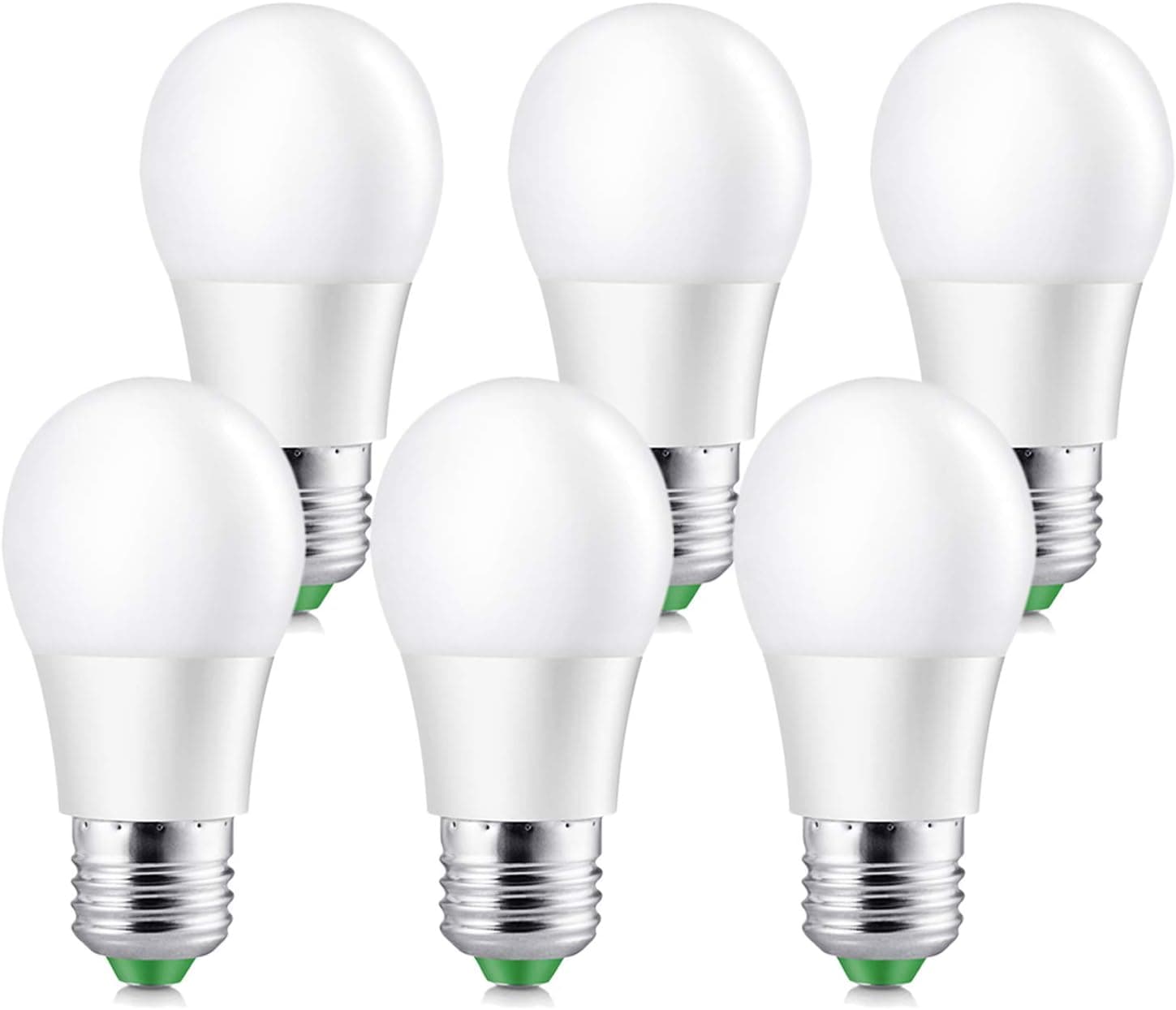 Elrigs A15 LED Bulb, 5W (40 Watt Equivalent), Warm White (3000K), E26 Base, Work with 110V/220V, Non-Dimmable, 450lm, Pack of 6