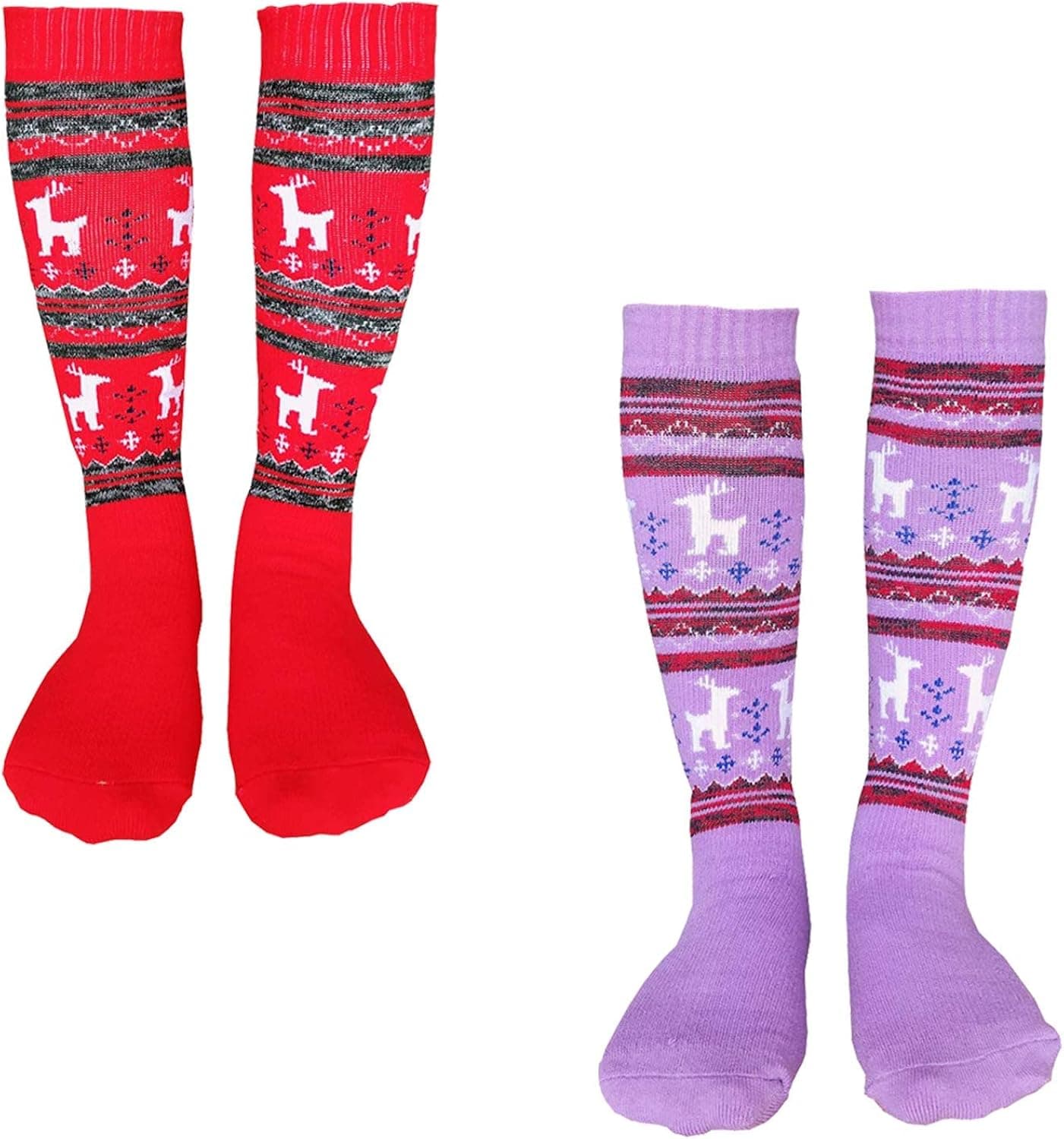Kalakids Ski Socks Kids 1 Pack / 3 Pack Winter Warm Snowboard Thermal Socks For Boys Girls Toddlers (4-13 Years Kids Xs/S)