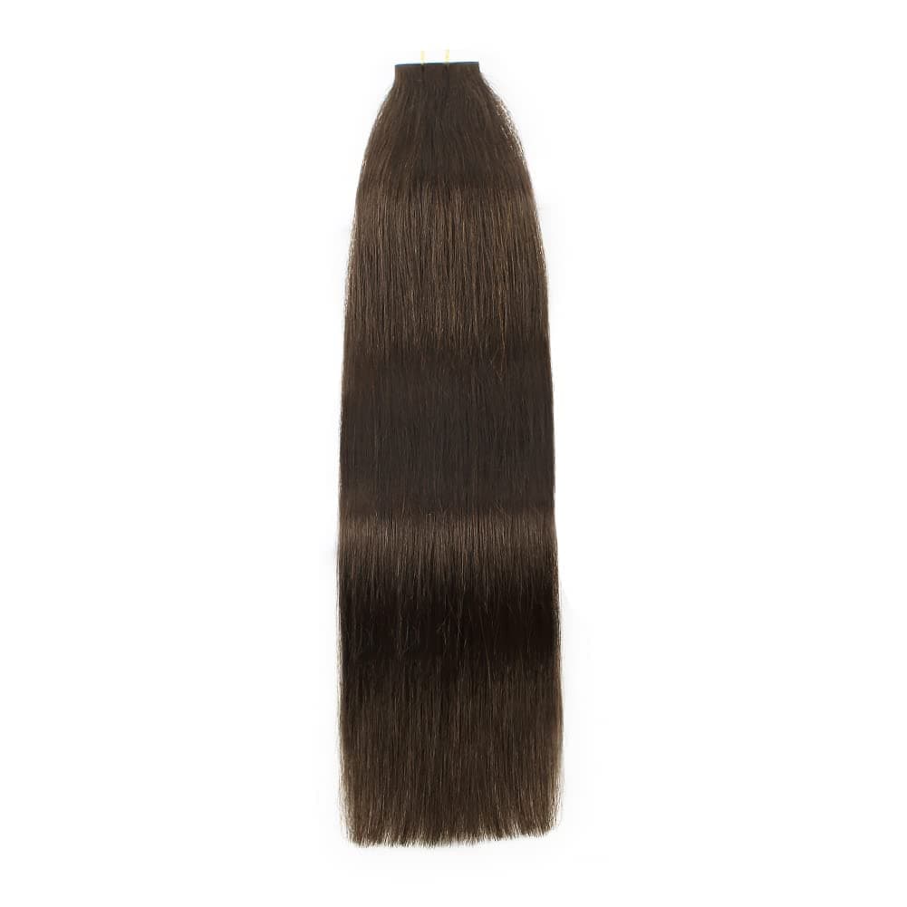 YMEYME Remy Hair Extensions Tape in Human Hair Medium Chocolate Brown 16 inches 50g 20pcs Straight Skin Weft Remy Hair Extensions Human Tape in(16 inches #3 Medium Chocolate Brown)