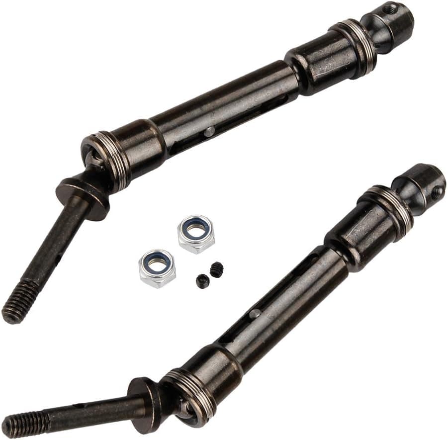 Yiguo 2pcs Gray Aluminum Rear Universal Drive Shaft SLA018 for Traxxas 1/10 Slash 4x4