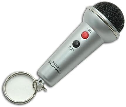 Microphone Recorder Keychain