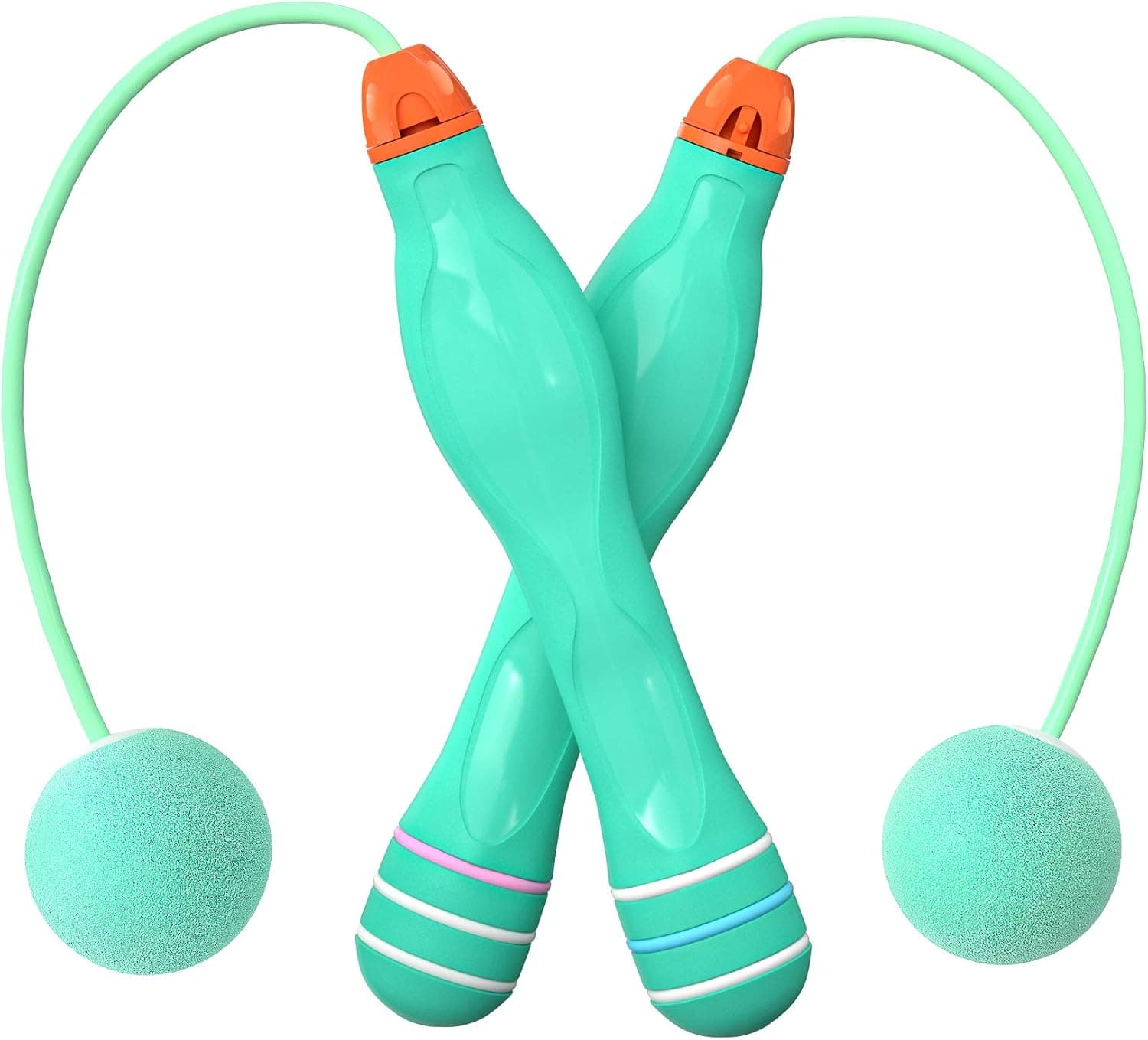 DOULLA Weighted Cordless Jump Rope for Fitness, Ropeless Jump Rope Suitable for Adult Children and Different Levels, Cordless Indoor Jump Rope for Narrow Space