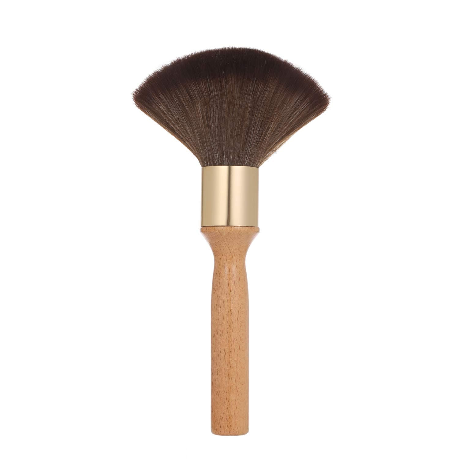 Neck Duster Brush, Long Large Wooden Handle Soft Bristles Neck Hair Brush Face Cleaning Hairbrush Hair Cutting Tools for Salon or Home Use