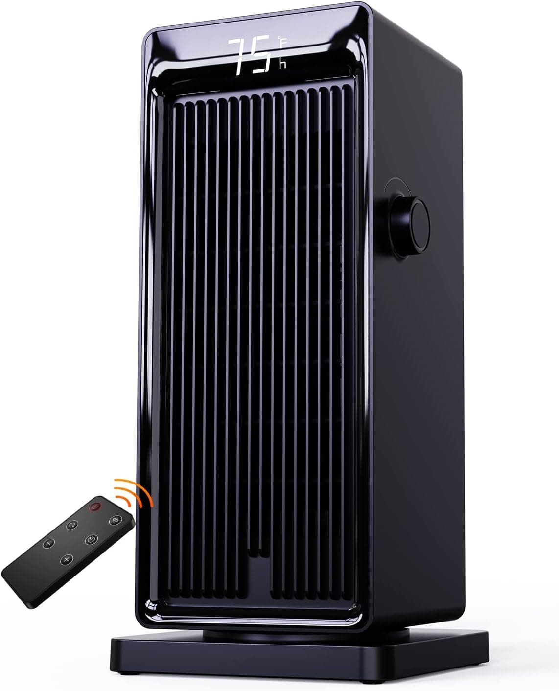 Space Heater, SANVINDER 1500W Portable Heater for Bedroom, ECO Thermostat 90° Oscillating, 24 hours timer, Fast Heating Electric Heater with Remote, Overheat Protection, LED Display for Bedroom Office