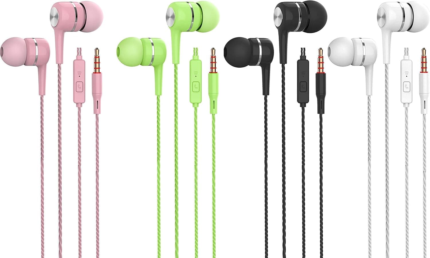 Earbuds, Microphone Earphones Stereo Headphones Noise Isolating Headset Compatible with iPhone Xs/XS Max/XR/X/8/8 Plus/7/7 Plus Earphones …