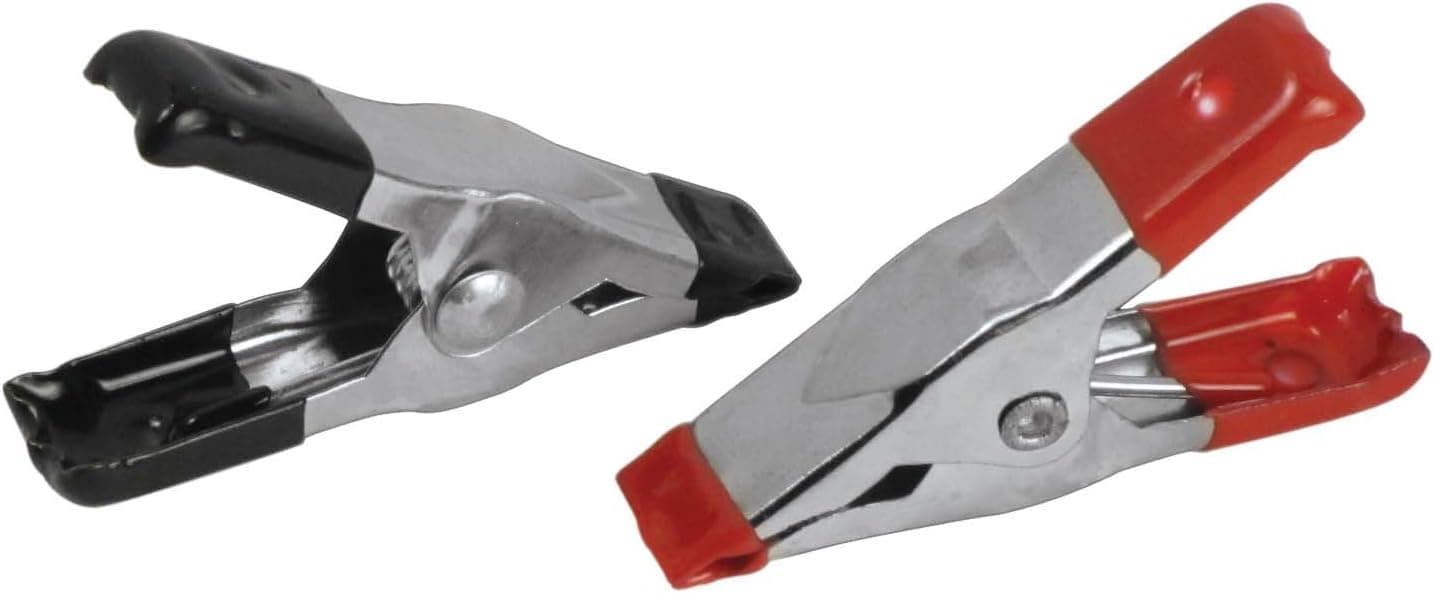 SE 6-Piece 2-Inch Metal Spring Clamps with Rubber Tips - 326SC6
