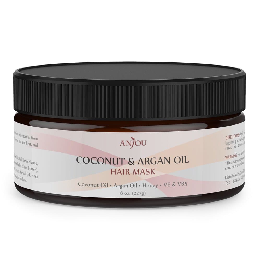 BIG HOUSE Coconut Oil Hair Mask 8 oz, After Shampoo Hair Treatment for All Hair Type, Deep Argan Oil Conditioner for Dry Damaged Hair Color & Curly Treated Hair and Hair Loss
