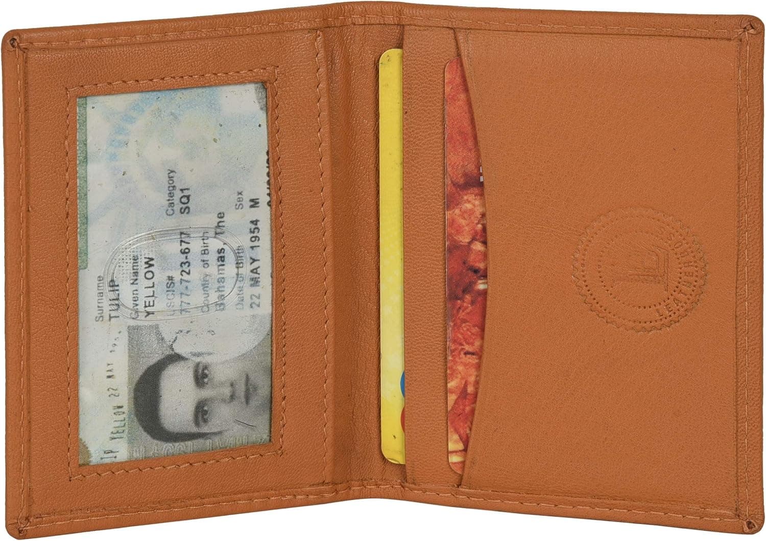 Slim Thin Leather Credit Card Id Mini Wallet Holder Bifold Driver's License Safe