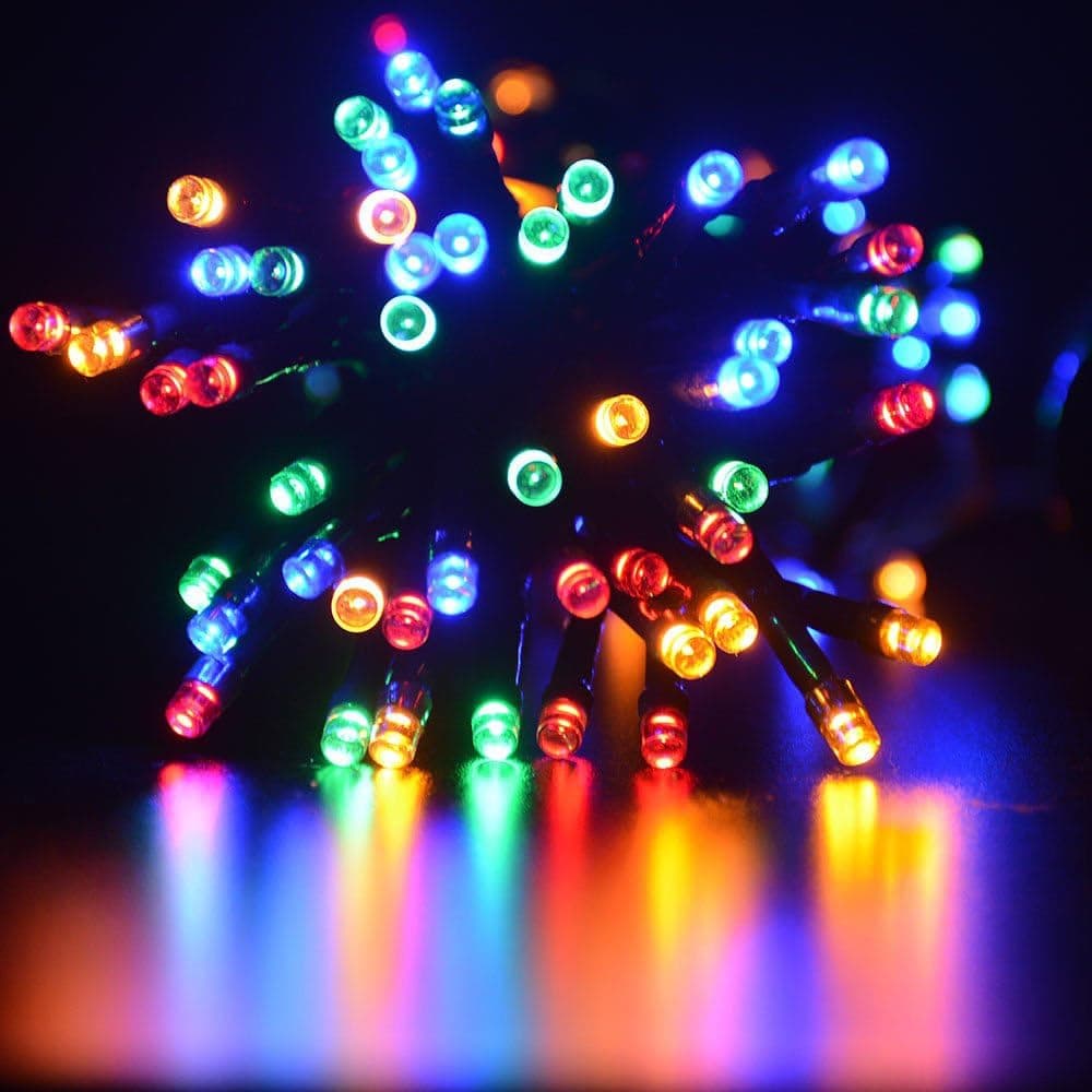 Cefrank 100-led Watrproof Battery Operated Fairy String Lights with 8 Modes & Auto Timer for Outdoor Anywhere Portable Indoor & Outdoor Wedding Garden Home Party Decoration (Multi-Color)