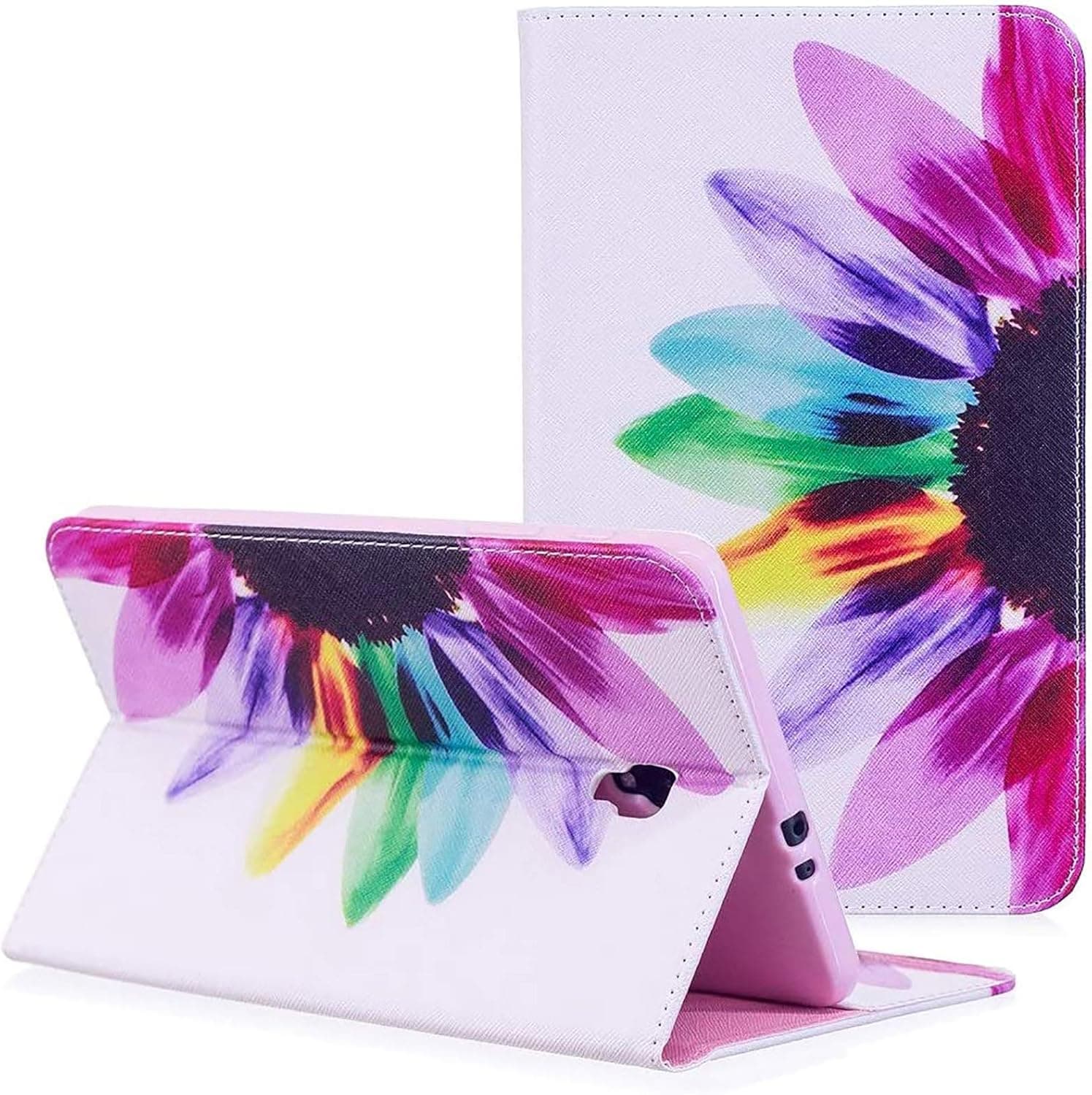 Galaxy Tab A 8.0 2017 T380 T385 Case, YMH Ultra Slim Lightweight Leather Girl Boy Kids Magnetic Folio Cute Multi Angle Stand Pocket Wallet Case Cover for Samsung Galaxy Tab A 8.0 2017