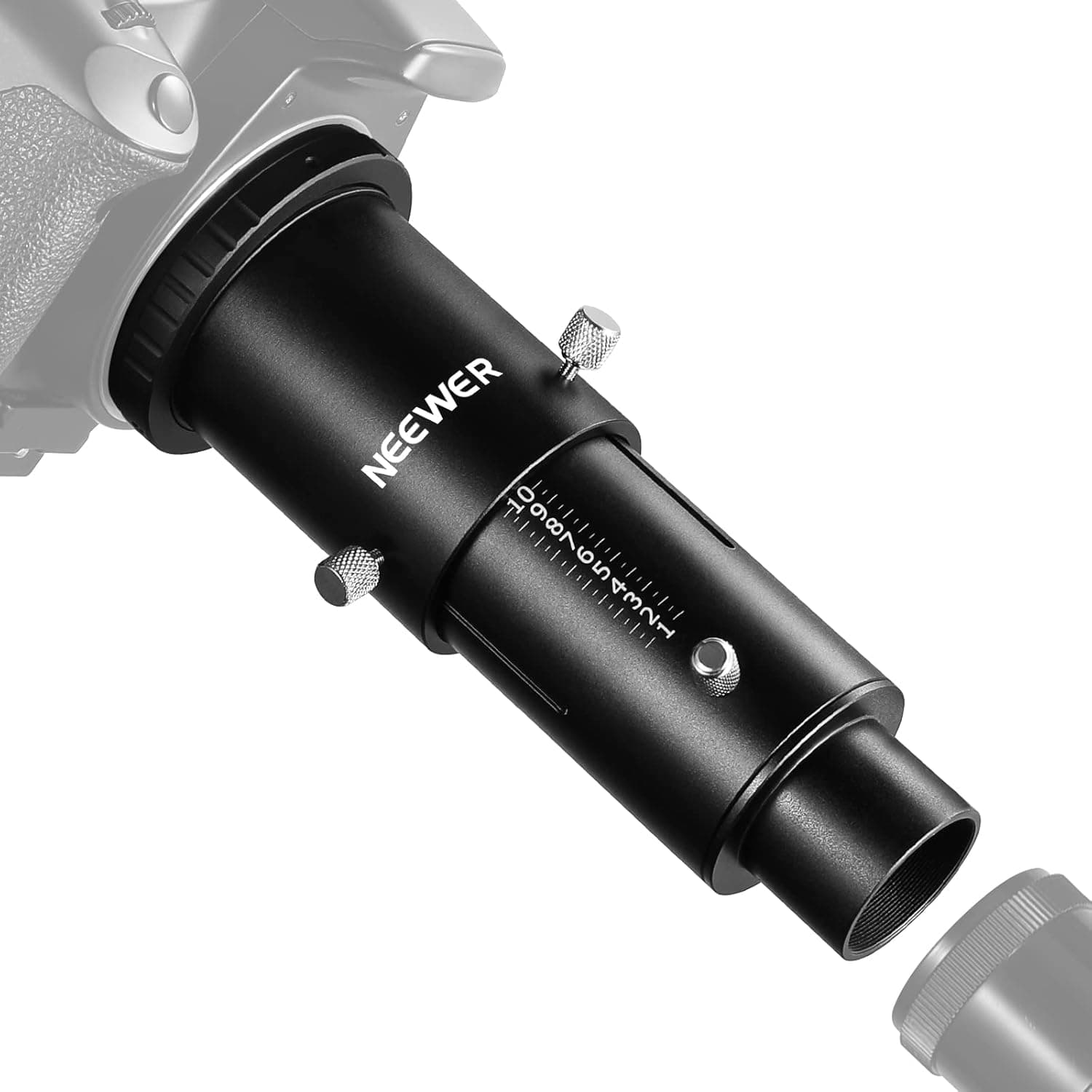 NEEWER 1.25” Variable Telescope Camera Adapter & 1.25" Extension Tube Kit, Compatible with Canon DSLR Cameras & Telescope Eyepiece for Prime Focus and Eyepiece Projection Astrophotography