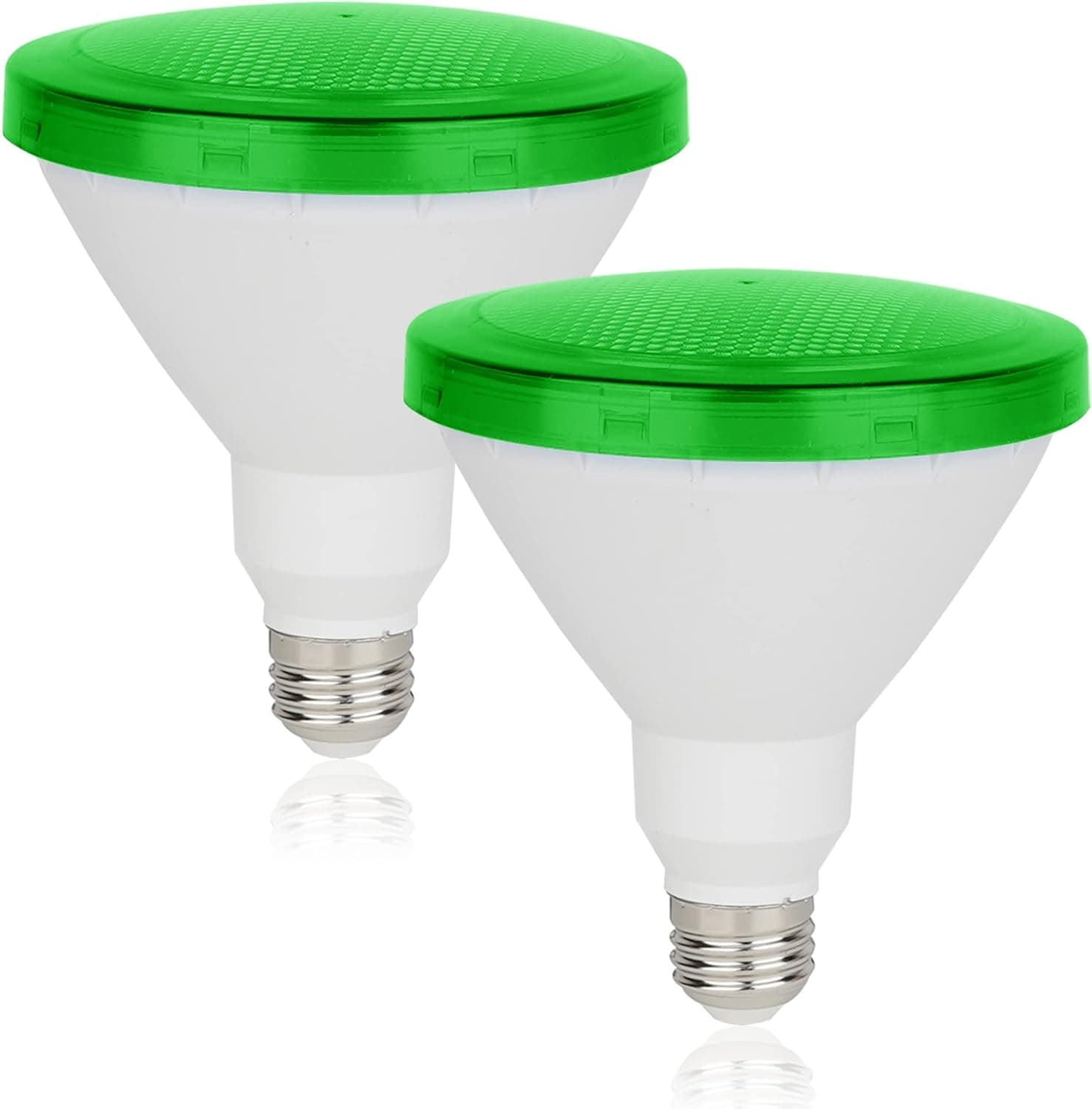 U4GLORY Green Colored Flood Light Bulbs - 15W(100W Equivalent) Green Bulb, Green Led Bulb with E26 Base Perfect for Porch, Christmas, Indoor, Outdoor, Party Decoration, Home Lighting, 2 Pack