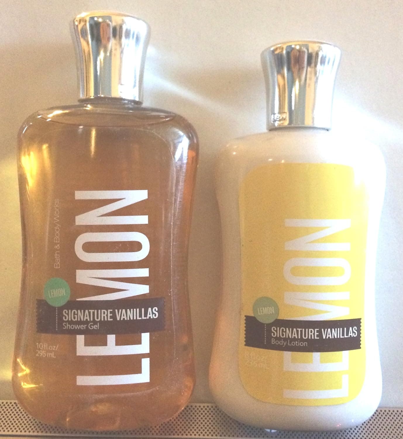 Lemon Vanilla 10 Oz Shower Gel & 8 Oz Body Lotion (Set of Two)