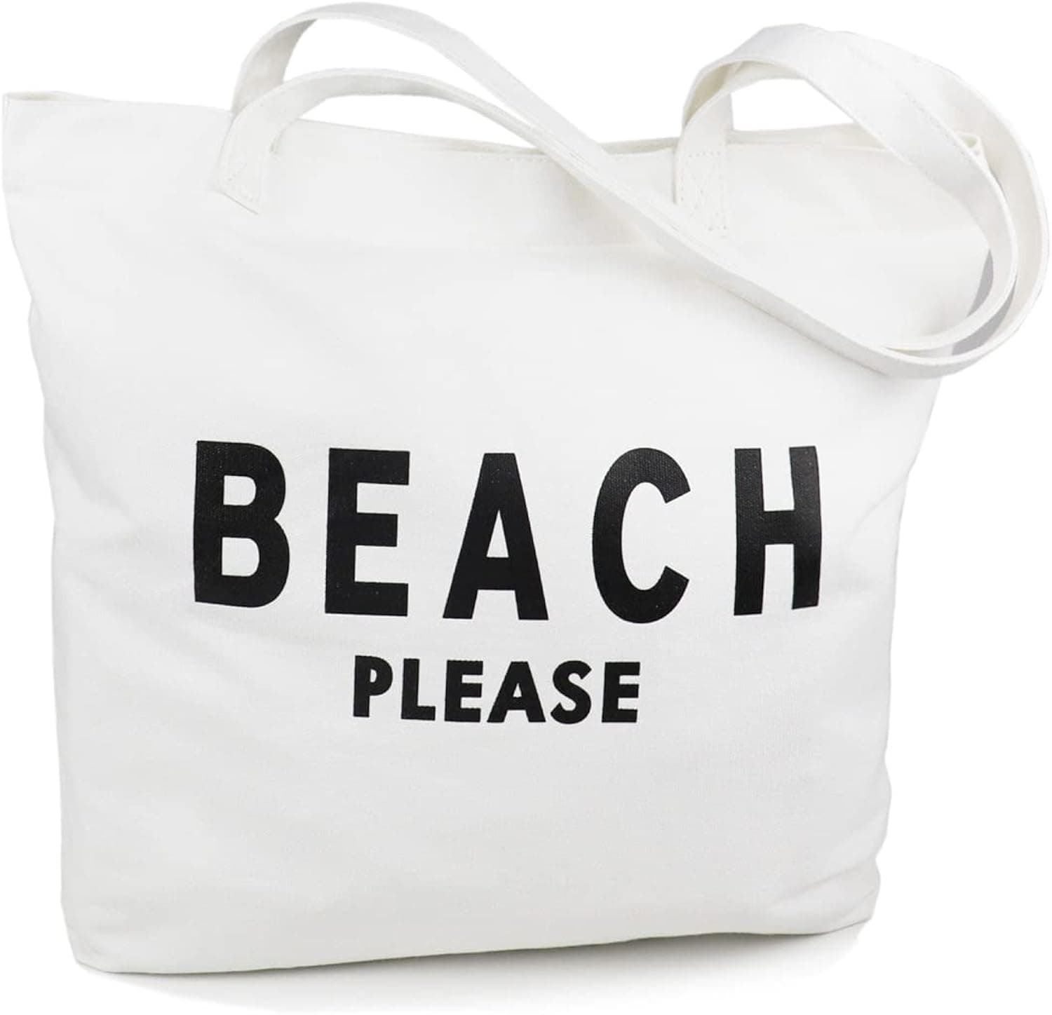 Lamyba Beach Tote Bag for Women Waterproof Sandproof with Zipper and Pockets