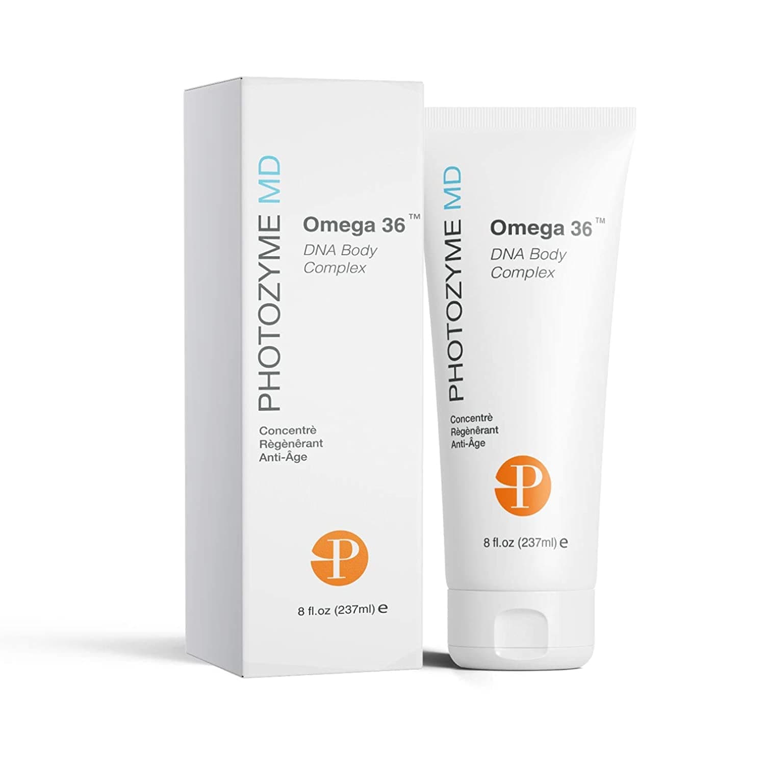 Photozyme DNA Repair Anti Aging Body Lotion Complex with DNA Enzymes + Omega 3 + 6 | Skincare for Moisturizing, Hydrating, Nourishing Skin Cream to Repair Sun Damage | Fragrance Free, Unscented | 8