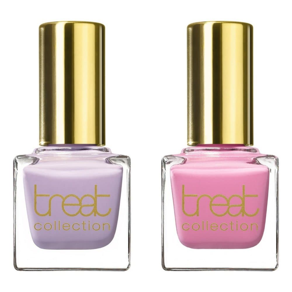treat collection Perfect Pair Natural Nail Polish Duo, Cotton Candy and Laughing Out Loud, 2 Count