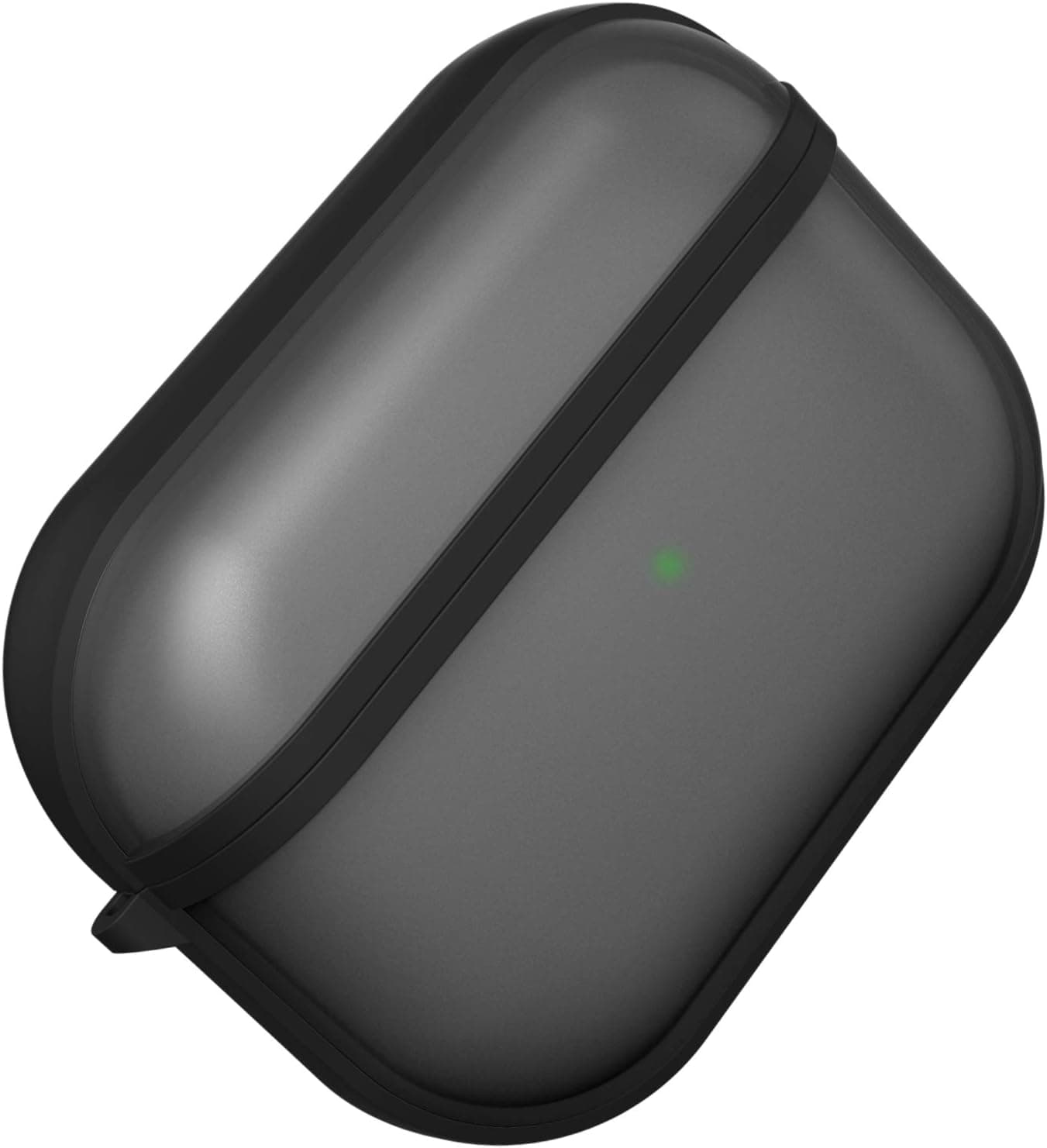 pzoz Case Compatible for Apple Airpods Pro, PC Matte Protective Case Hard Protector Cover Holder Supports Wireless Charging (Front LED Visible) Earbuds Accessories (Black Gray)
