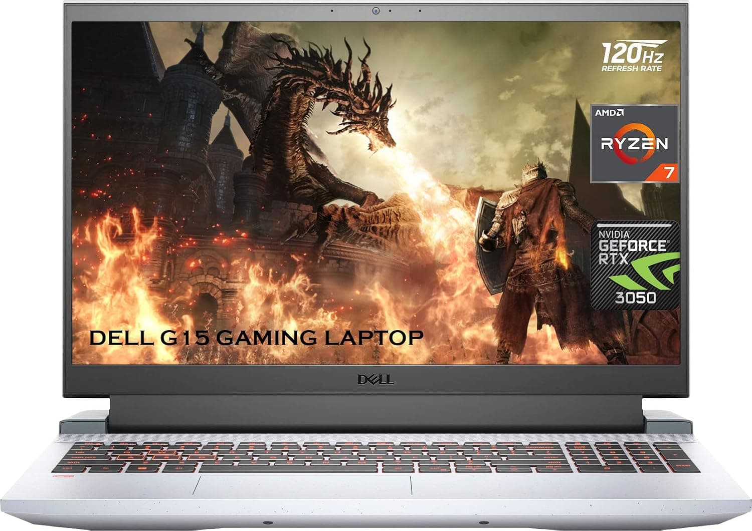 Dell 2022 Newest G15 Gaming Laptop, 15.6" FHD 120Hz Display, AMD Ryzen 7 5800H 8-Core Processor, GeForce RTX 3050 Ti, 32GB RAM, 1TB SSD, Webcam, HDMI, Wi-Fi 6, Backlit KB, Windows 11 Home, Grey