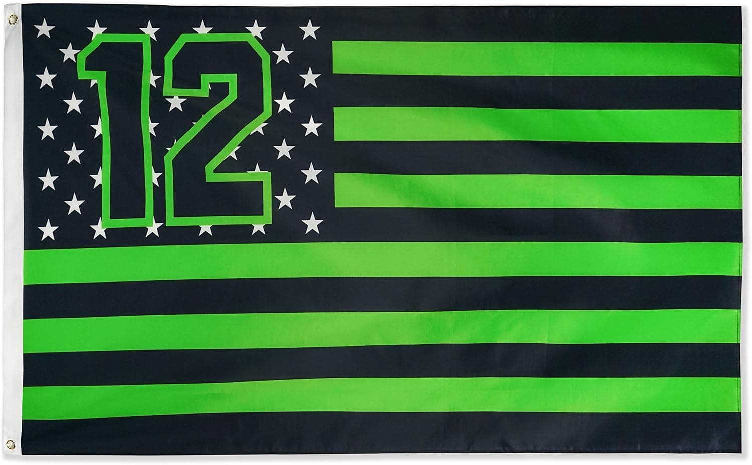 DANF Seattle Football Fans Flag 3x5 Feet Stars and Stripes Outdoor Flag with Grommets