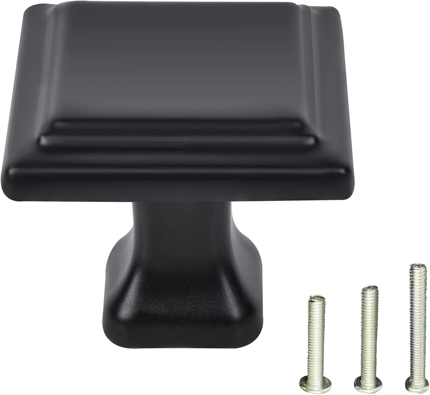 HOMEKNOBS Drawer Knobs, 20pcs Dresser Knobs, Black Cabinet Knobs, Knobs for Dresser Drawers Square Handles for Cupboard Cabinet Door