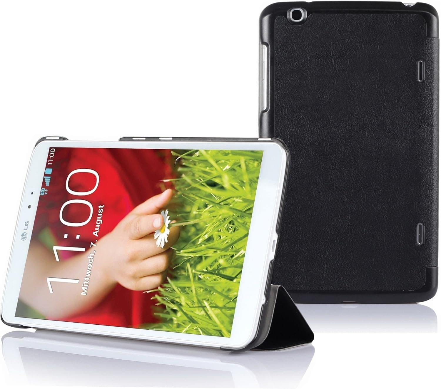IVSO LG G PAD 8.3 Ultra Lightweight Slim Smart Cover Case with Auto Sleep/Wake Function-will only fit LG G PAD 8.3 Tablet (Black)