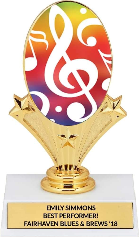 Music Trophy with Free Engraving