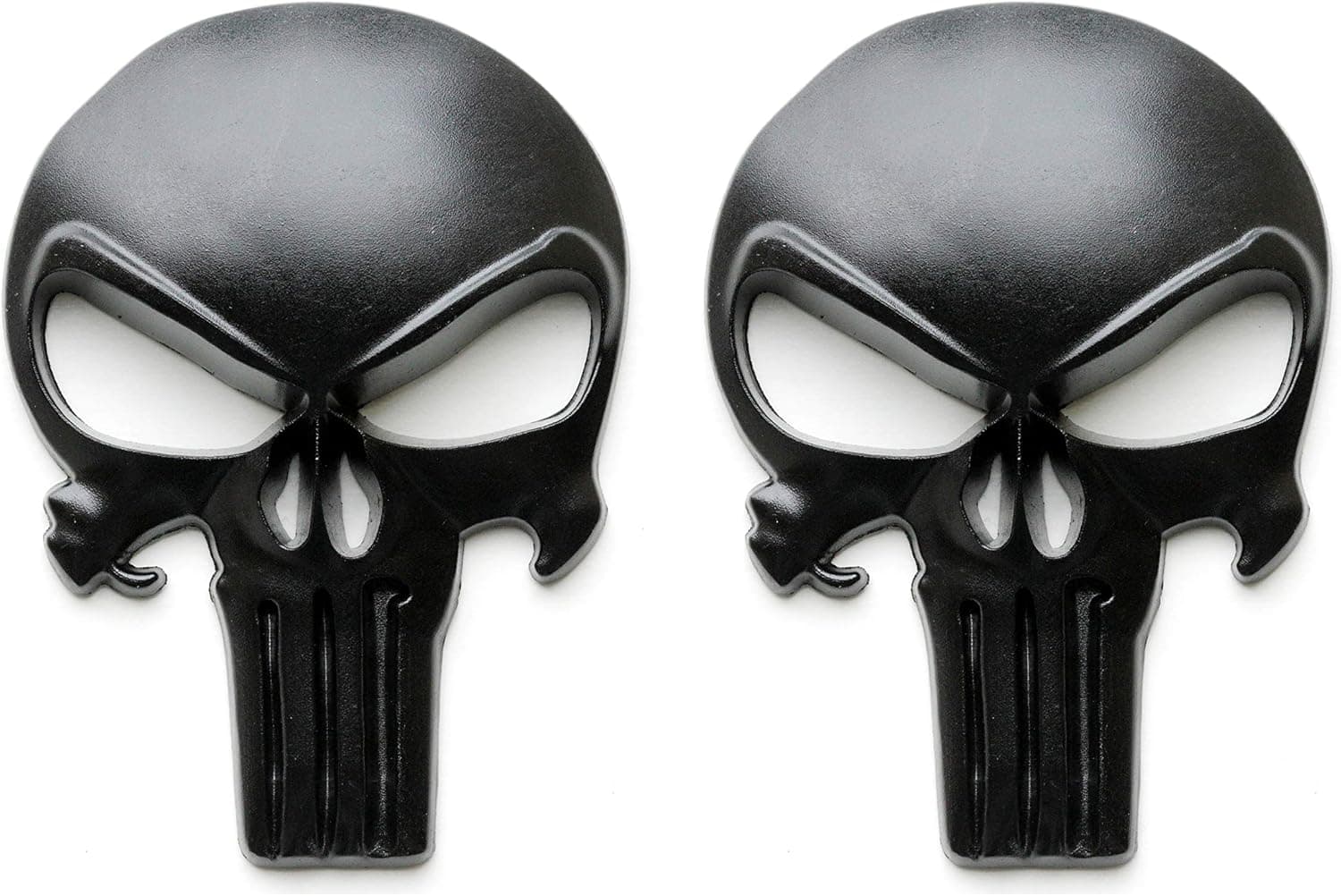 Magwell Metal Decal/Sticker - Punisher Skull (Matte Black)