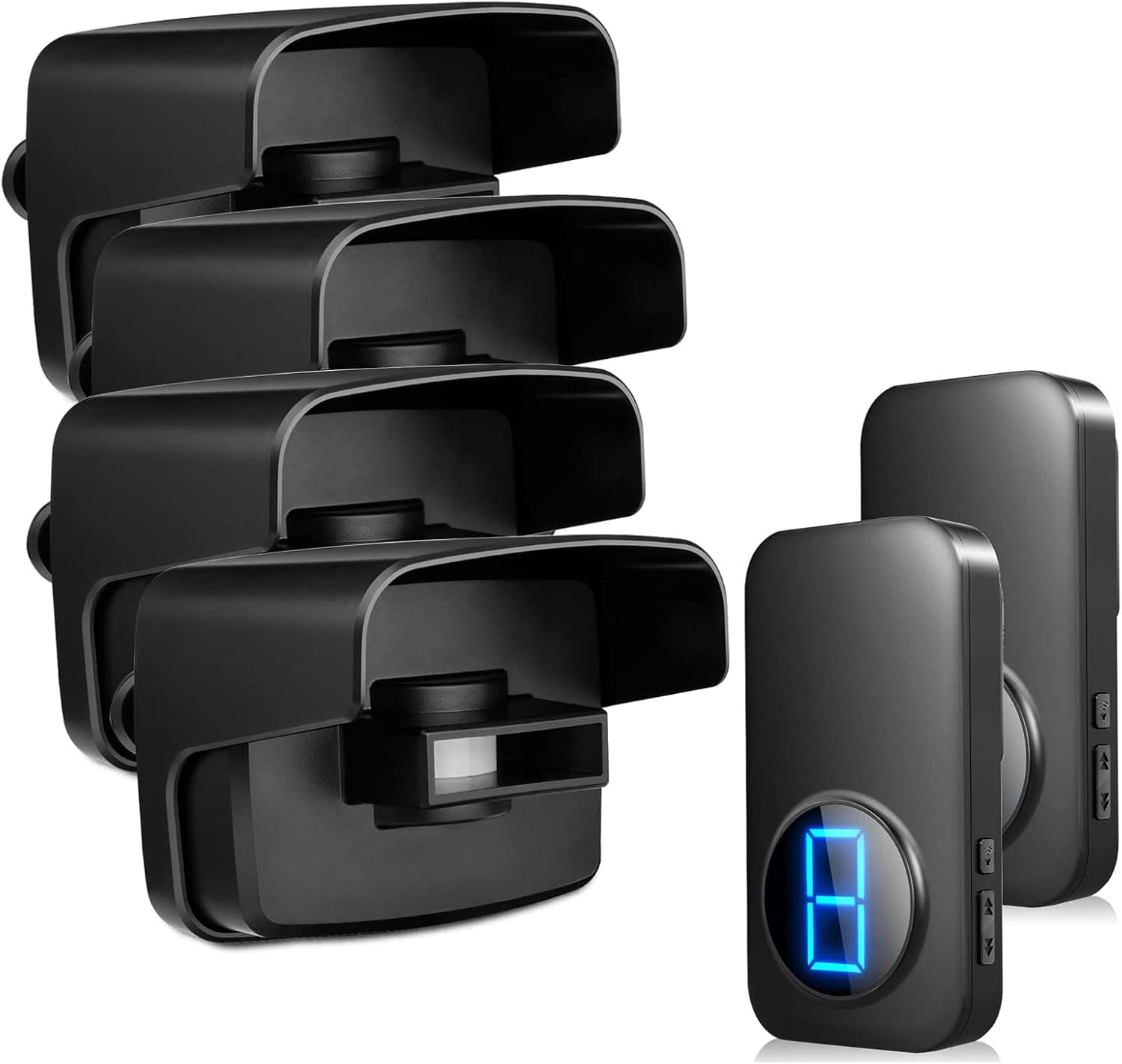 Wireless Door Chime Sensor BISTEE Door Open Chime Alert with 600 FT Range 58 Chimes 5 Volume Levels LED Indicator for Business/Home/Office/Store When Entering