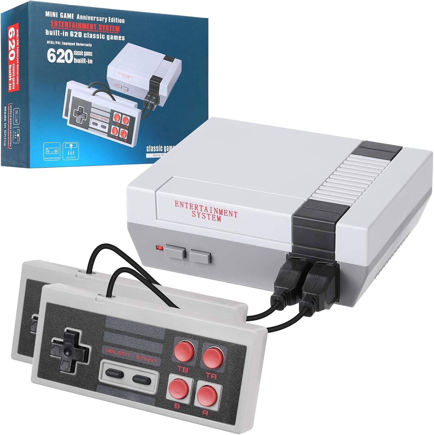 Classic Handheld Game Console, Classic Game Console Built-in 620 Game Handheld Game Console, Video Game Player Console