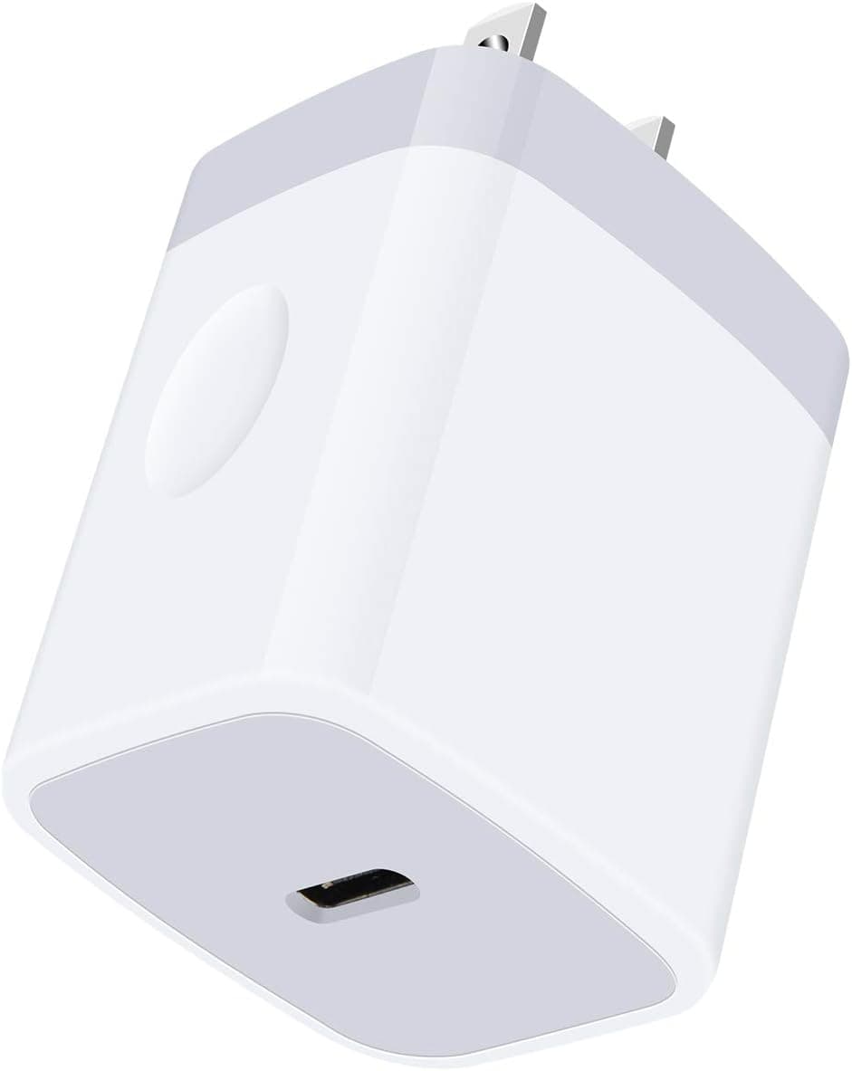 20W Type C Charger Fast Charging Block for iPhone 13 12 11 Pro Max/Mini X XR XS Max, iPad AirPods Pro, Google Pixel 5/4 5A/4A 5G, USB C Wall Charger Plug PD 3.0 Power Adapter Cube Box USB Power Brick