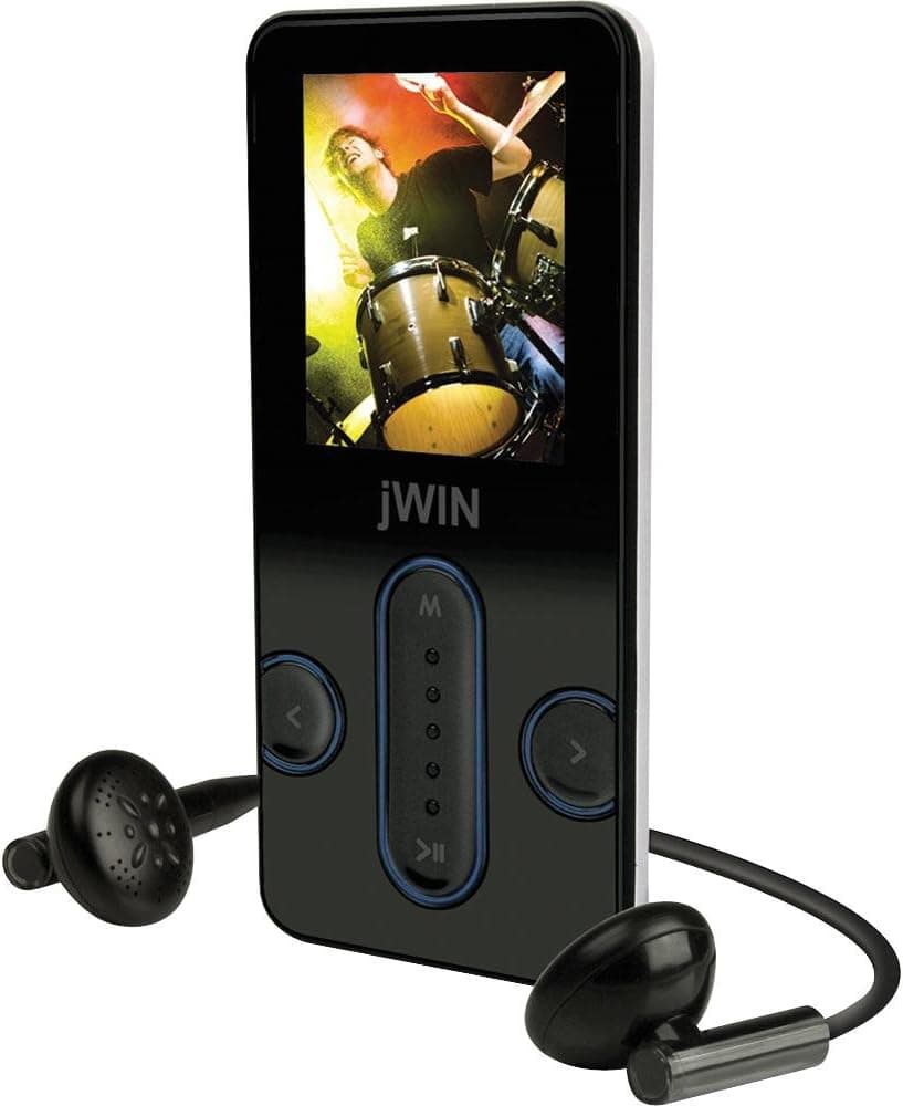 jWin 4 GB 1.8-Inch Color LCD Video MP3 Player with FM Radio
