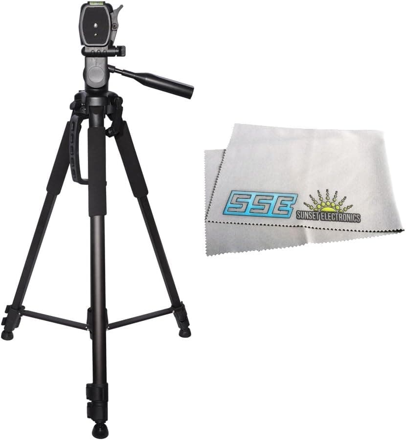 Professional 70" Photo / Video Tripod Includes Deluxe Tripod Carrying Case For Sony Alpha 7, a7, Alpha 7R, a7R, NEX-3, NEX-3N, NEX-5, NEX-5N, NEX-5R, NEX-5T, NEX-6, NEX-7, NEX-C3, NEX-F3 Digital SLR Cameras Includes SSE Microfiber Cleaning Cloth