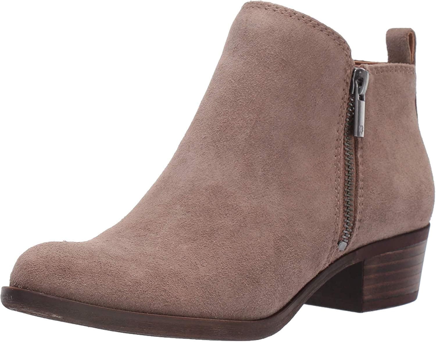 Lucky Brand Women's Basel Ankle Bootie, Brindle Suede, 7 M US