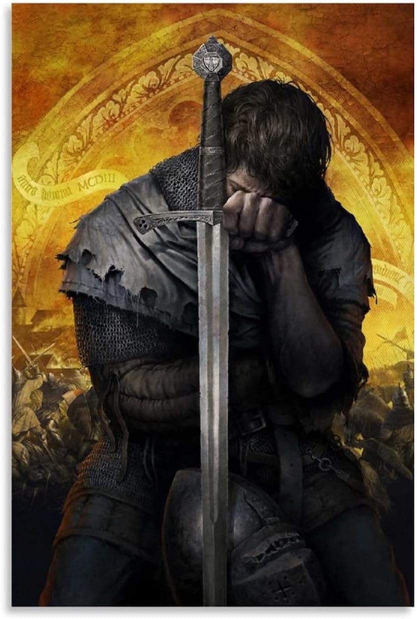 KRGGHR Kingdom Come Deliverance Poster Canvas Art Poster and Wall Art Picture Print Modern Family Bedroom Decor Posters 16x24inch(40x60cm)