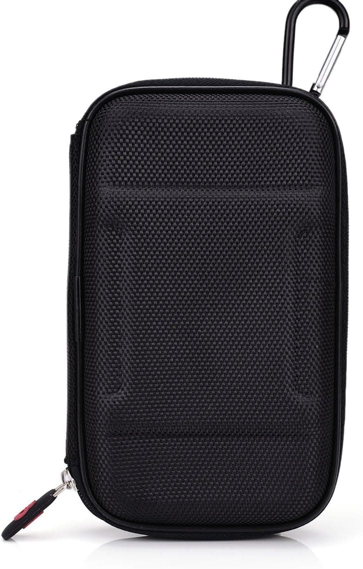 Shockproof Hard EVA Travel Carrying Case Protective Impact Resistant Power Bank Pouch Bag USB Cable Organizer Sleeve Pocket fits Fitbit Bands