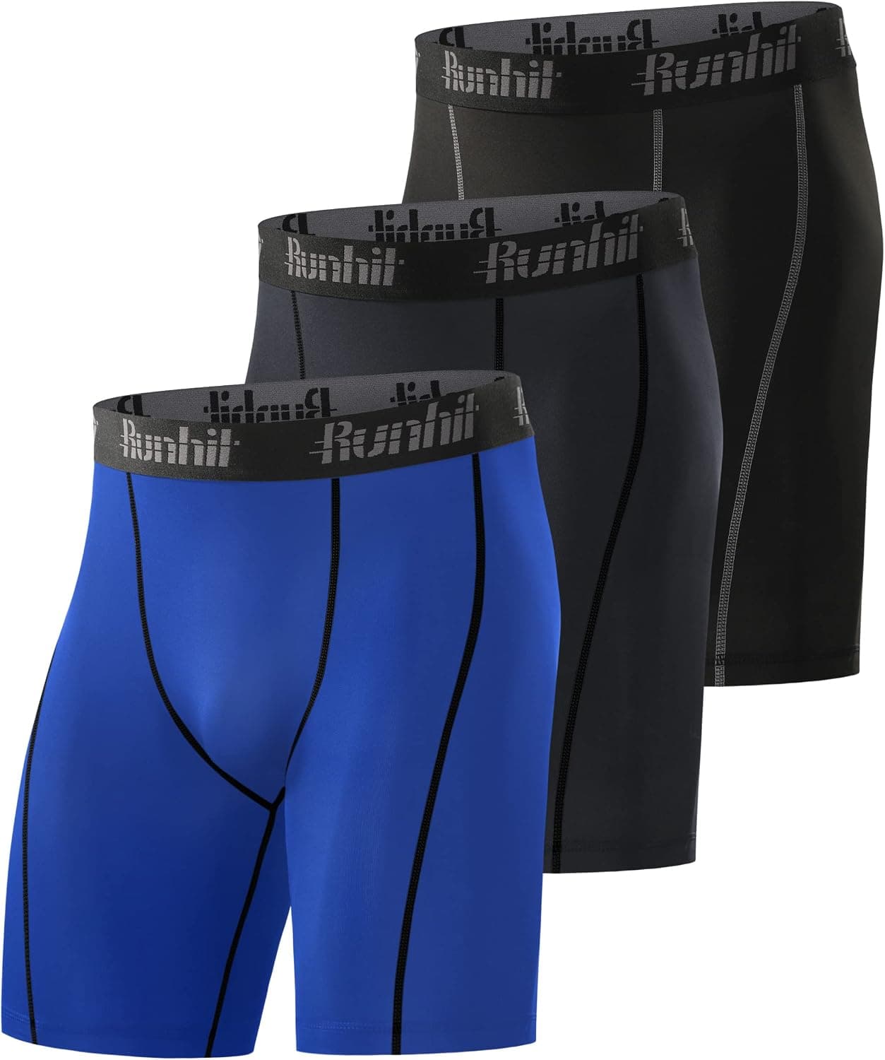 Runhit Compression Shorts Men Underwear Spandex Running Shorts Workout Athletic