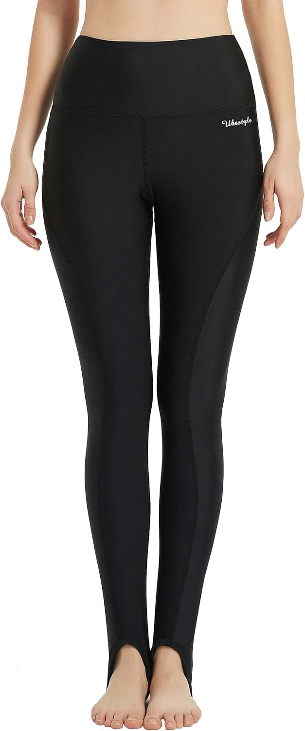 Ubestyle UPF 50+ High Waist Women's Leggings Swimming Tights Sun Protective