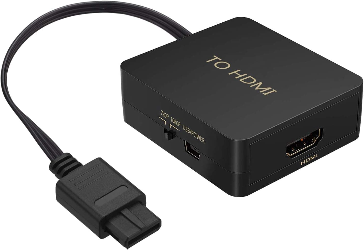 TaiHuai for Nintendo 64 to HDMI Converter, HD Link Cable for N64 Support 1080P/720P, Composite with N64/GameCube/SNES, SNES to HDMI Cable, for Gamecube to HDMI
