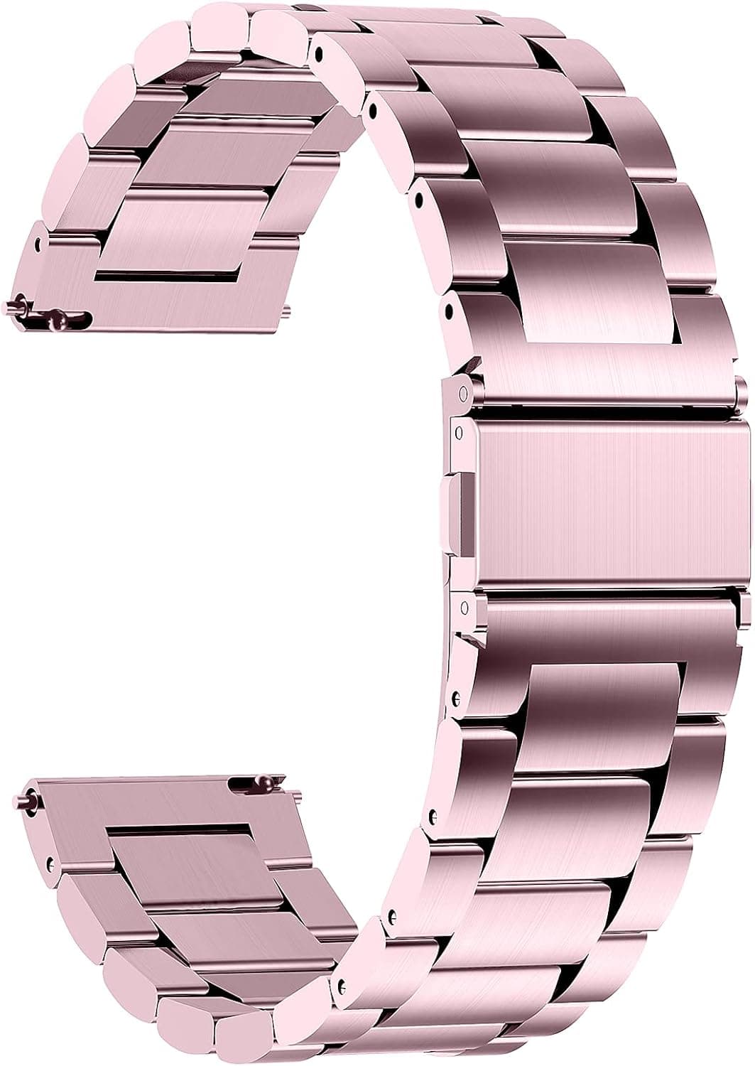 Fullmosa Quick Release Watch band, Stainless Steel Watch strap 16mm, 18mm, 19mm, 20mm, 22mm or 24mm, Fits Samsung Galaxy Watch 5/4/3,Garmin Watch,Huawei Watch for Men Women