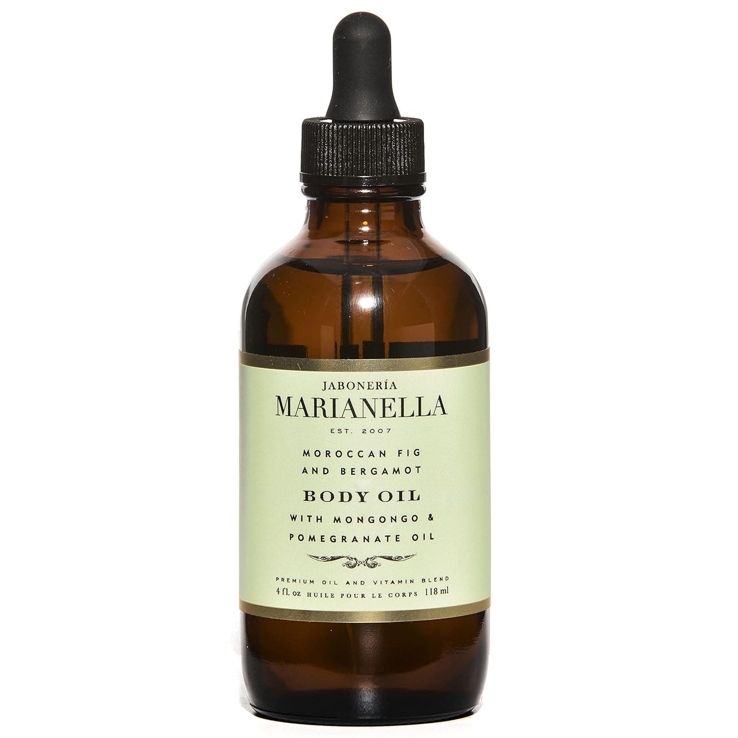Marianella Moroccan Fig and Bergamot Anti-Aging Body Oil | Experience Radiant Skin with Vitamin E Oil & Pure Natural Oils from Argan, Grapeseed, Pomegranate & Apricot