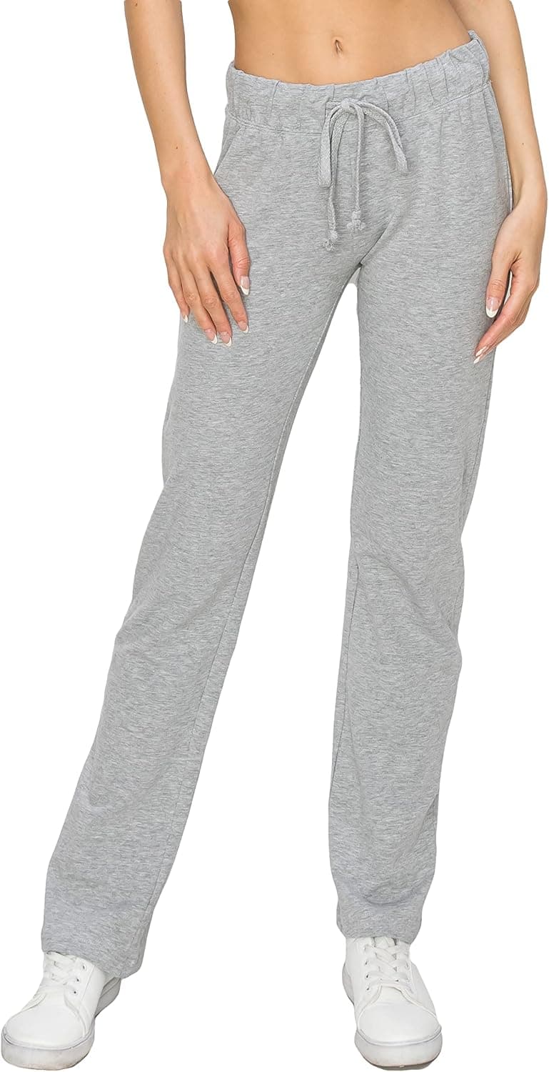 OCEAN ELPIS Women's Casual Sweatpants – Elastic Waist French Terry Workout Running Active Yoga Lounge Comfy Long Pants